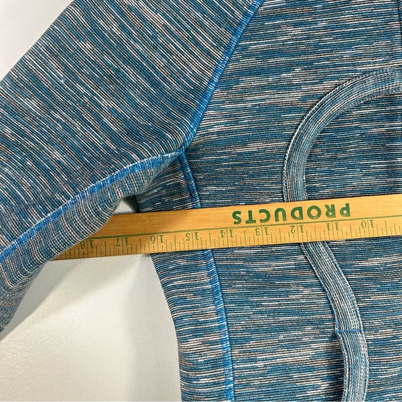 Lululemon Scuba Hoodie Stretch Women’s Sz 4 Blue Gray Full Zip Thumbholes W4A62S - Picture 5 of 15